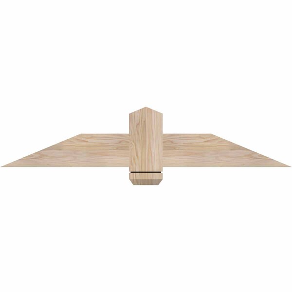 Ekena Millwork Eugene Smooth Timber Gable Bracket, Douglas Fir, 48"W x 10"H x 1 1/2"D x 5 1/2"F, 5/12 Pitch GBW048X10X0206EUG00SDF - main